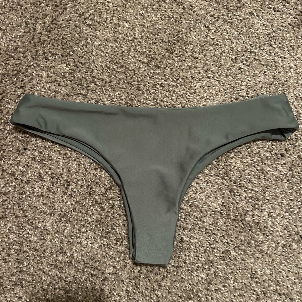 Women's sage green cheeky bikini Swim Bottom